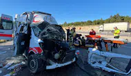Kütahya yolunda ambulans kazası Bir can kaybı var