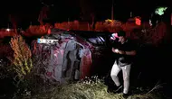 Bolu D-100 kara yolunda otomobil takla attı