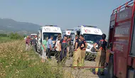 Manisa’da minibüs şarampole uçtu 6 kişi yaralandı