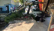 Mudanya'da temizlik çalışması sırasında iş makinesi dehşeti yaşandı