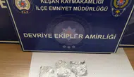 Keşan'da şüpheli şahsın üzerinden uyuşturucu çıktı