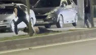 Aksaray’da bıçaklı saldırganı tek tokata bayılttı