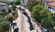 Ayvalık sokaklarında doğalgaz mesaisi hız kazandı