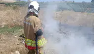 Arsuz çöplüğünde çıkan yangın mahalleliyi korkuttu