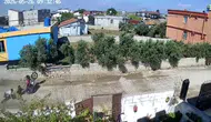 Hatay'da motosiklet şovu duvara çarpınca hüsranla bitti