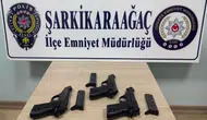 Şarkikaraağaç’ta polisten kaçak silahlara geçit yok