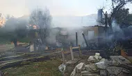 Denizli Çameli’de bir ev yangında küle döndü