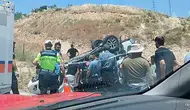 Siirt Şirvan yolunda kontrolden çıkan araç takla attı