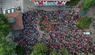 Sakarya sokakları milli heyecanla kırmızı beyaza boyandı