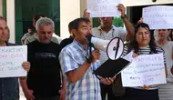 Konyaaltı Belediyesi çalışanları iki yıldır ödenmeyen alacakları için sokağa indi