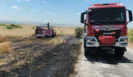 Edirne Süloğlu’nda hasat zamanı tarla yangını korkuttu