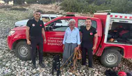 Mersin’de 70 metre derinlikteki mağarada yaşayan oğlak kurtarıldı