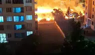 Diyarbakır'da apartmanların dibindeki boş arazide alevler paniğe neden oldu?