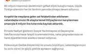 Kırşehir selzedelerine 6 milyon liralık acil destek