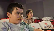 Zonguldak sahilinde çocuklara özel sinema şöleni
