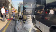 Avcılar’da metrobüs seferlerini aksatan yangın paniği