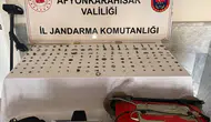 Afyonkarahisar’da kaçak kazı operasyonu 150 tarihi eser ele geçirildi