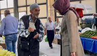 Gölpazarı pazarında üreticiyle doğrudan temas