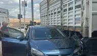 Siirt yolunda otomobil tırın deposuna çarptı