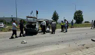 Hatay Hassa'da iki otomobil kafa kafaya çarpıştı