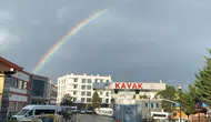 Samsun Kavak semalarında yağmur sonrası renkli manzara