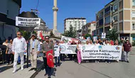 Edirne’de Çamerya katliamı için siyah çelenkli protesto