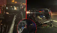 Düzce’de gece yarısı dehşeti: Bariyerlere saplanan araçtan acı haber geldi