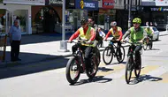 Erzurum’da pedal çevirerek bağımlılığa karşı durdular
