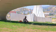 Kavurucu sıcakta sığınılacak tek yer ay-yıldız oldu
