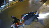 Bodrum’da motosikletlerin çarpışma anı kameraya yansıdı