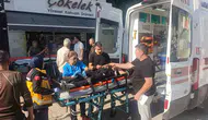 Manavgat'ta kontrolden çıkan otomobil palmiyeye çarptı