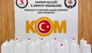 Samsun'da kaçak alkol operasyonu