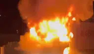 Hatay’da seyir halindeki tır bir anda alev topuna döndü