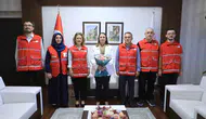 Bartın Kızılay ekibinden Vali Arslan’a ziyaret