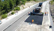 Demirci yol şantiyesine döndü 39 kilometrelik dev asfalt hamlesi