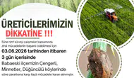 Babaeski’de hububat tarlaları için süne alarmı verildi