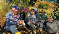 Aydın incir bahçelerinde milli maç molası