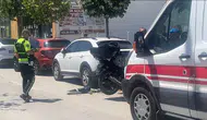 Çorum’da cadde ortasında motosiklet kazası