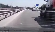 Kocaeli D-100 karayolunda kamyon dehşeti kamerada