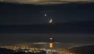 Rize semalarında gökyüzü Türk bayrağına büründü