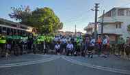 Edremit sokaklarında özel güvenlik için pedal çevirdiler