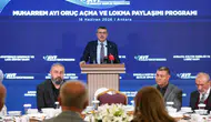 Bakan Tekin Muharrem ayı sofrasında birlik mesajı verdi
