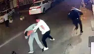 Çorlu'da gece yarısı sokak kavgası kamerada