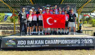 Akhisarlı bisikletçi kaza yaptı ama madalyayı kaptı