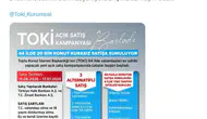 TOKİ 64 şehirde 20 bin evi kurasız satışa çıkarıyor