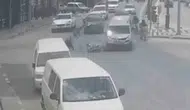 Karaman'da kavşak kazası kamerada