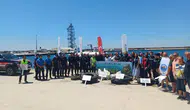 Enez denizinde temizlik operasyonu