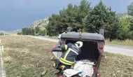 Burdur yolunda otomobil takla attı
