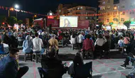 Karaman meydanlarına sinema keyfi geldi