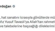 Cumhurbaşkanı Erdoğan yazar ve hattat Yusuf Tavaslı için taziye yayınladı
